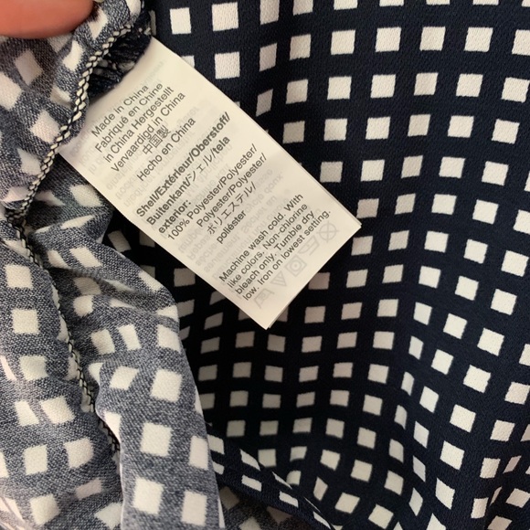 NWT J CREW gingham check peplum top - Picture 5 of 8
